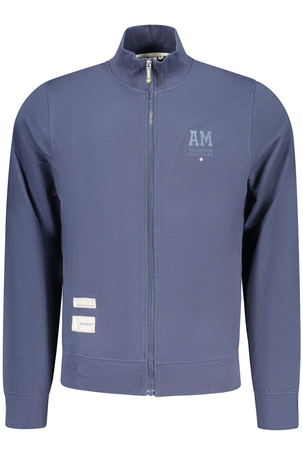 ACCADEMIA MILITARE FELPA CON ZIP UOMO BLU