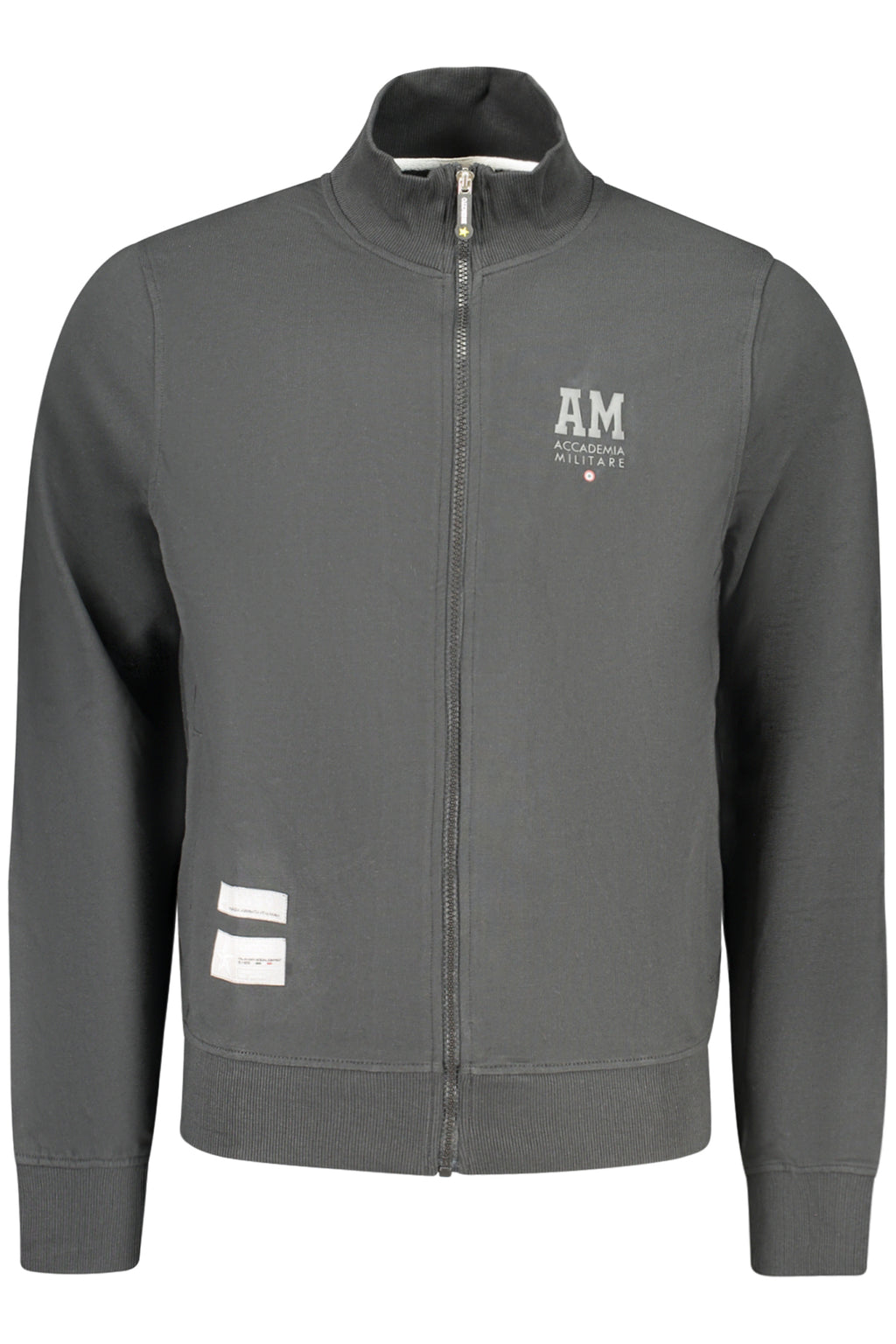 ACCADEMIA MILITARE FELPA CON ZIP UOMO NERO