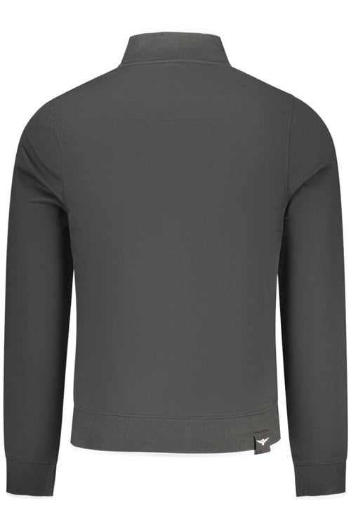ACCADEMIA MILITARE FELPA CON ZIP UOMO NERO