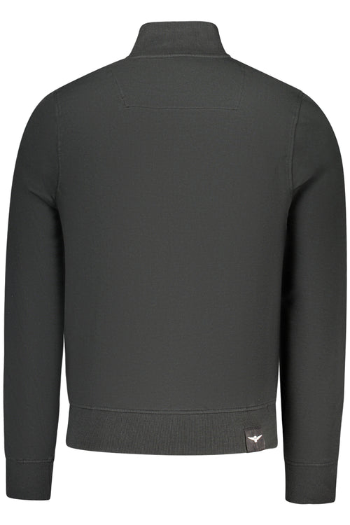ACCADEMIA MILITARE FELPA CON ZIP UOMO NERO