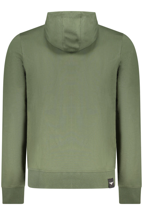 ACCADEMIA MILITARE FELPA CON ZIP UOMO VERDE