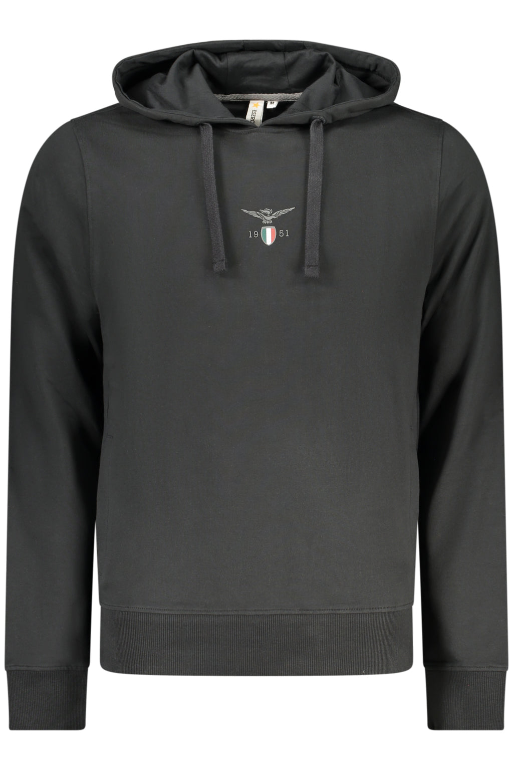 ACCADEMIA MILITARE FELPA SENZA ZIP UOMO NERO