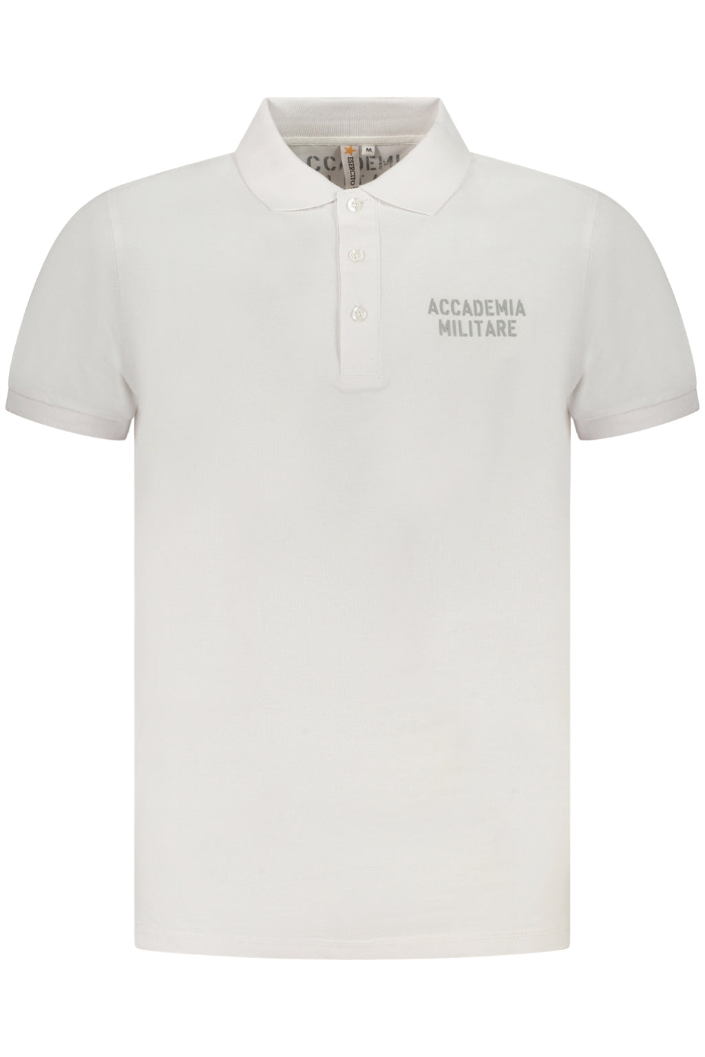 ACCADEMIA MILITARE POLO MANICHE CORTE UOMO BIANCO
