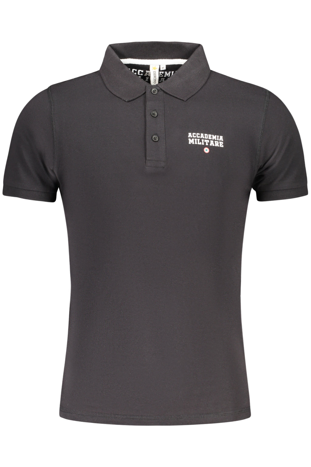 ACCADEMIA MILITARE POLO MANICHE CORTE UOMO NERO
