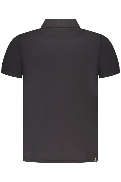 ACCADEMIA MILITARE POLO MANICHE CORTE UOMO NERO