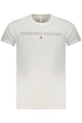 ACCADEMIA MILITARE T-SHIRT MANICHE CORTE UOMO BIANCO