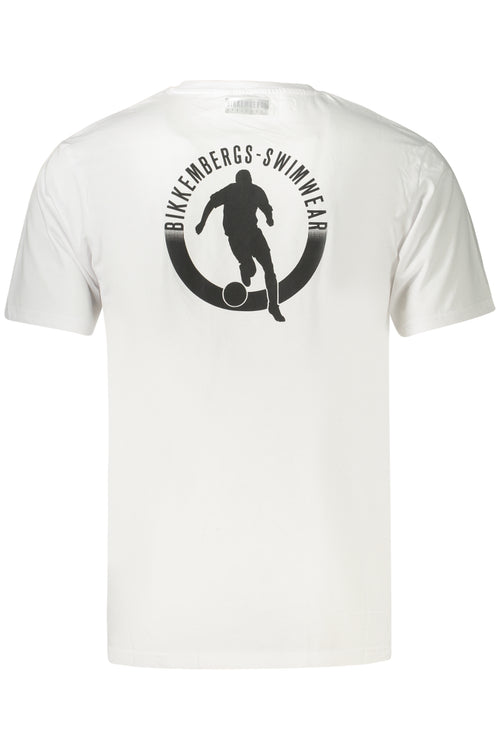 BIKKEMBERGS T-SHIRT MANICHE CORTE UOMO BIANCO
