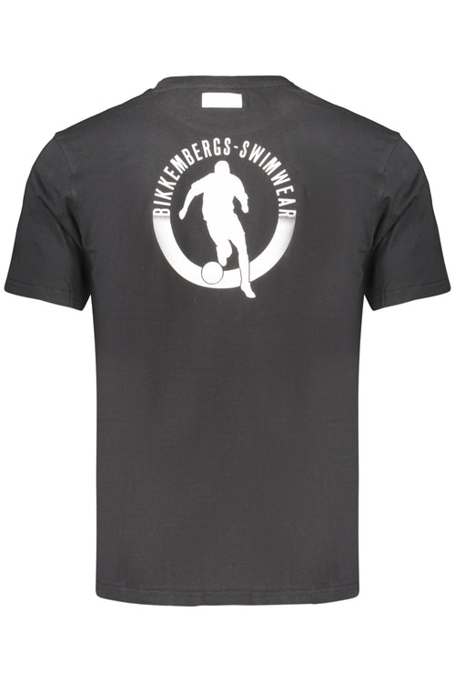 BIKKEMBERGS T-SHIRT MANICHE CORTE UOMO NERO