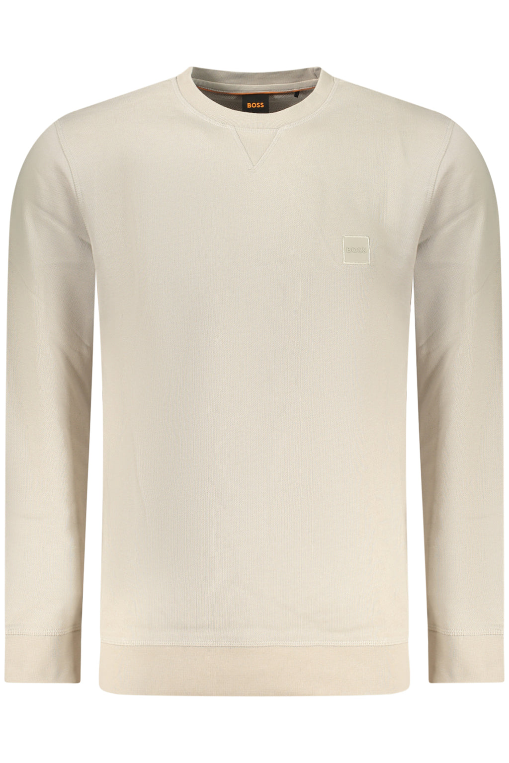 BOSS FELPA SENZA ZIP UOMO BEIGE