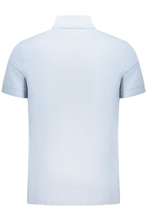 BOSS POLO MANICHE CORTE UOMO AZZURRO