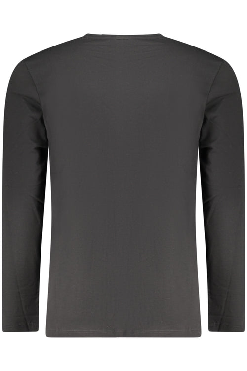 BOSS T-SHIRT MANICHE LUNGHE UOMO NERO