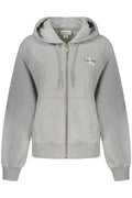 CALVIN KLEIN FELPA CON ZIP DONNA GRIGIO
