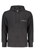 CALVIN KLEIN FELPA CON ZIP UOMO NERO