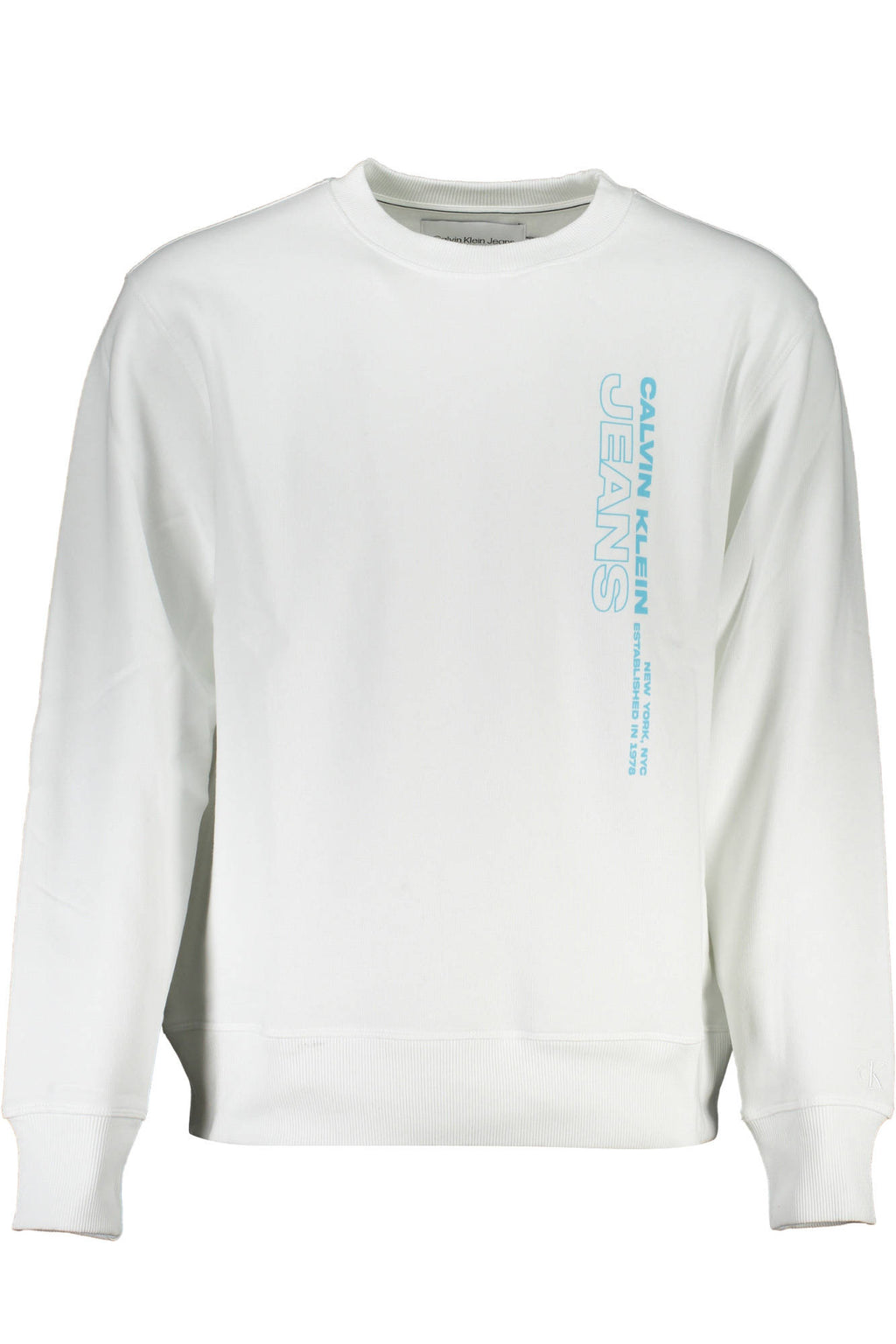 CALVIN KLEIN FELPA SENZA ZIP UOMO BIANCO