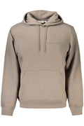 CALVIN KLEIN FELPA SENZA ZIP UOMO MARRONE