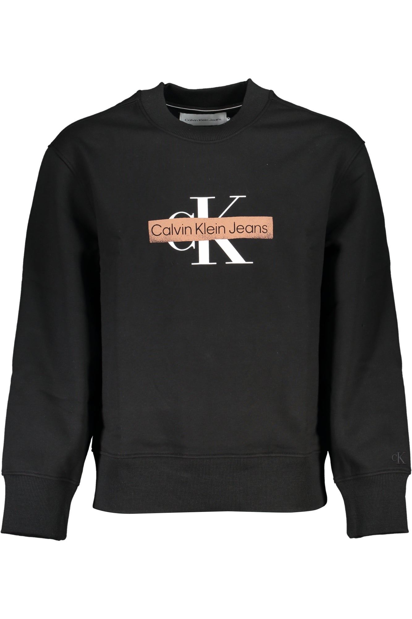 CALVIN KLEIN FELPA SENZA ZIP UOMO NERO