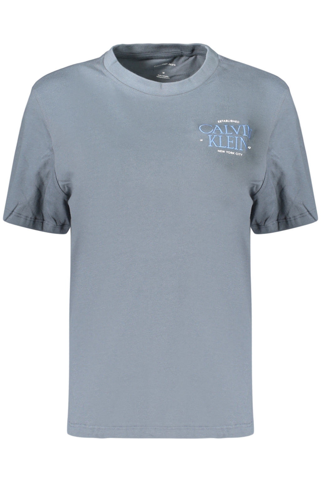 CALVIN KLEIN T-SHIRT MANICHE CORTE DONNA GRIGIO