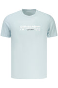 CALVIN KLEIN T-SHIRT MANICHE CORTE UOMO AZZURRO