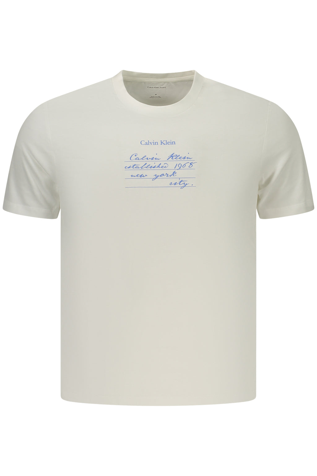 CALVIN KLEIN T-SHIRT MANICHE CORTE UOMO BIANCO