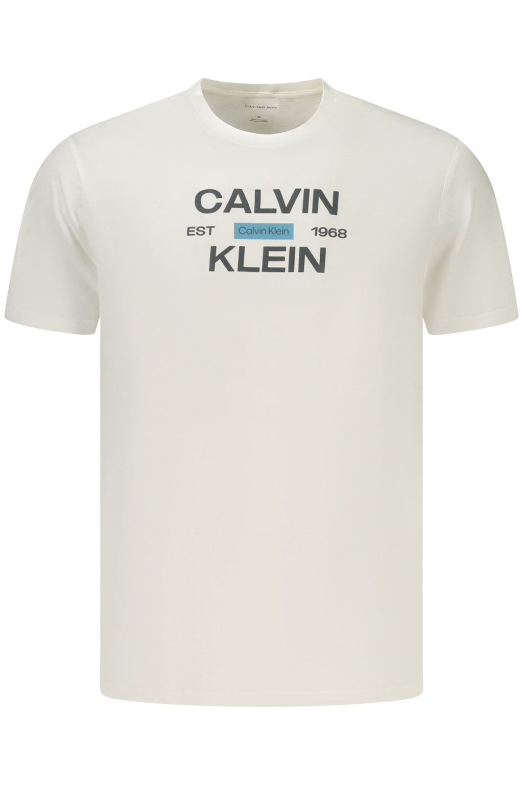 CALVIN KLEIN T-SHIRT MANICHE CORTE UOMO BIANCO