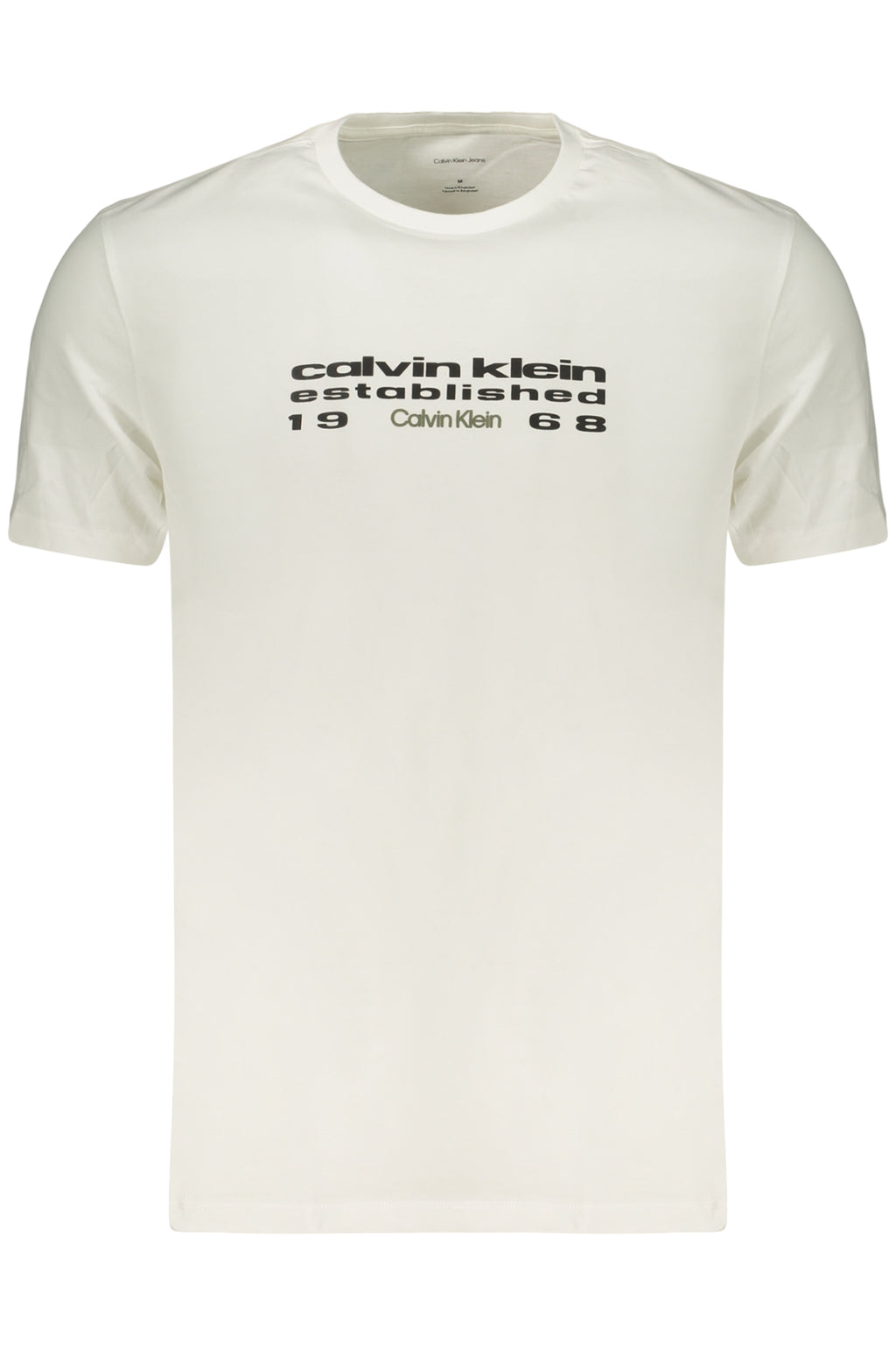 CALVIN KLEIN T-SHIRT MANICHE CORTE UOMO BIANCO