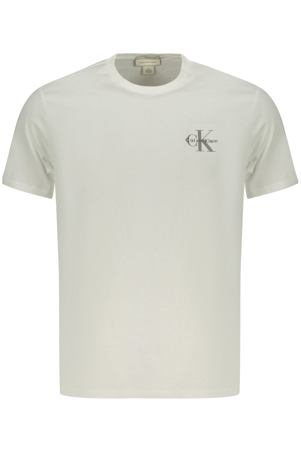 CALVIN KLEIN T-SHIRT MANICHE CORTE UOMO BIANCO