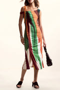 DESIGUAL ABITO LUNGO DONNA MARRONE