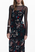 DESIGUAL ABITO LUNGO DONNA NERO