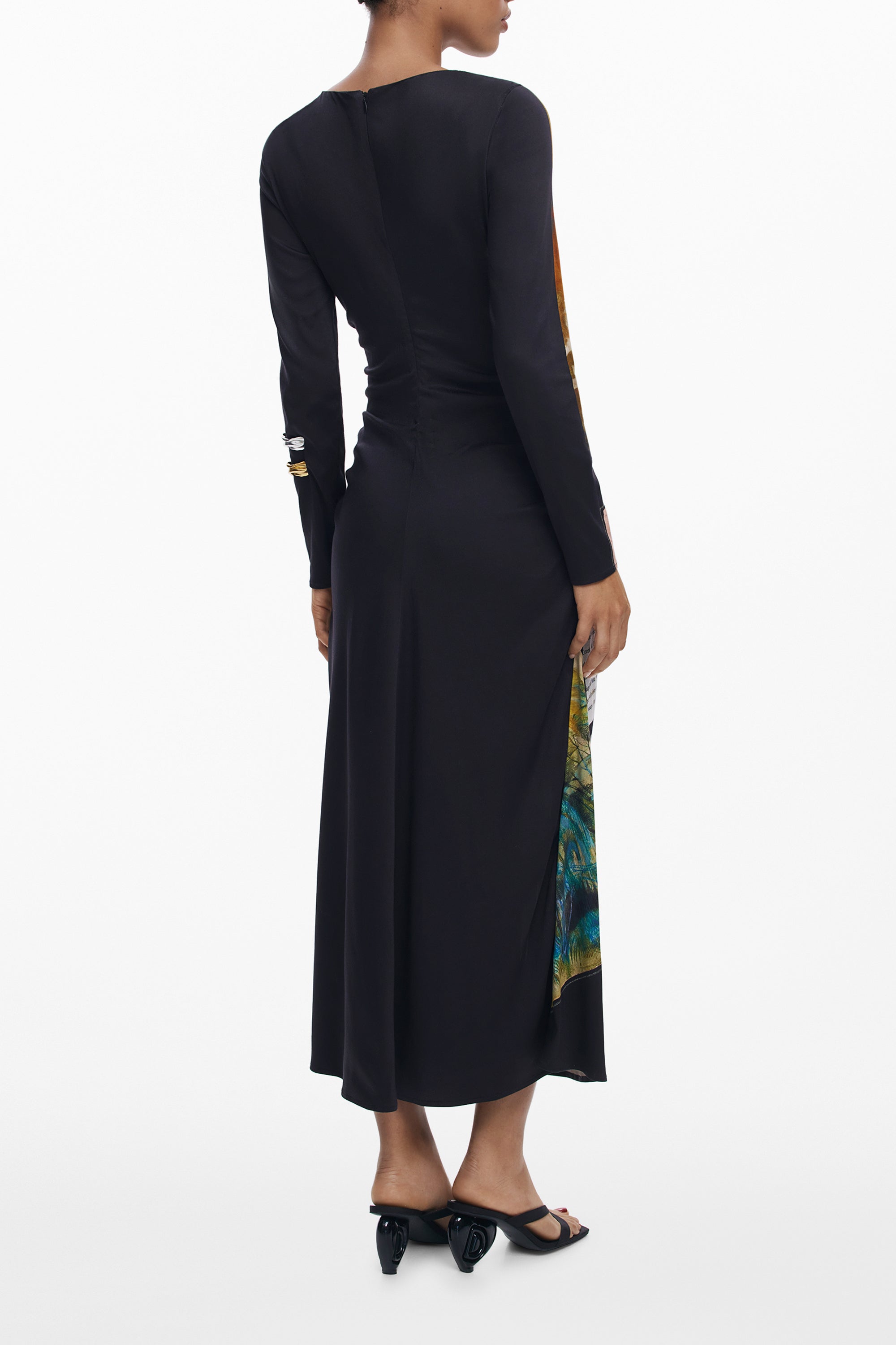 DESIGUAL ABITO LUNGO DONNA NERO