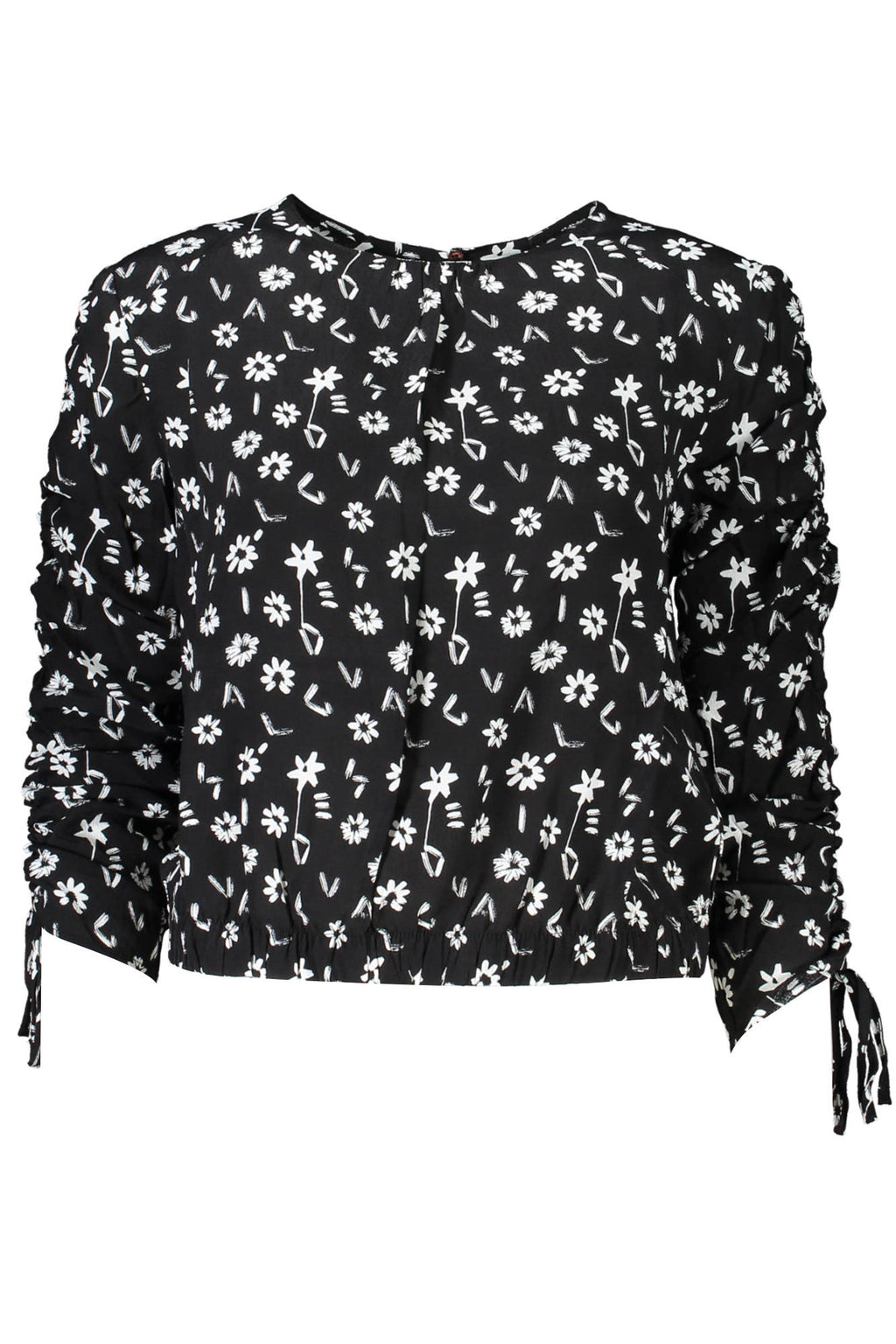 DESIGUAL CAMICIA MANICHE LUNGHE DONNA NERO