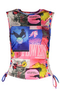 DESIGUAL CANOTTA DONNA BLU