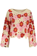 DESIGUAL MAGLIA DONNA BEIGE