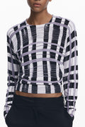 DESIGUAL MAGLIA DONNA BIANCO