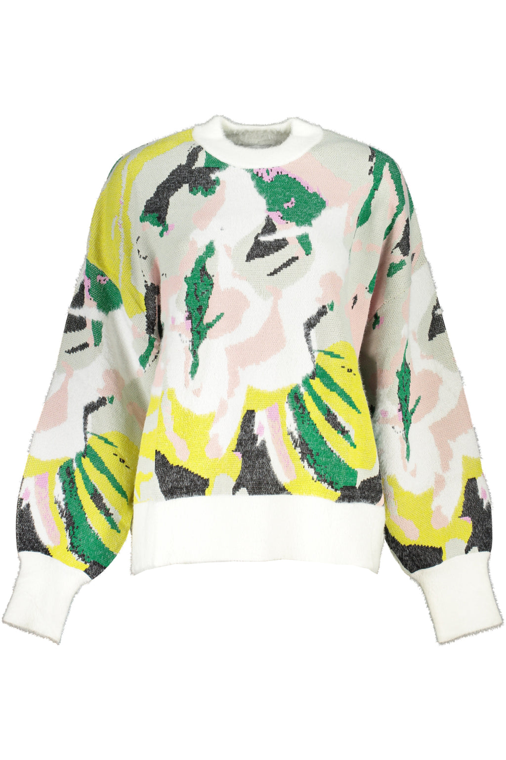 DESIGUAL MAGLIA DONNA BIANCO