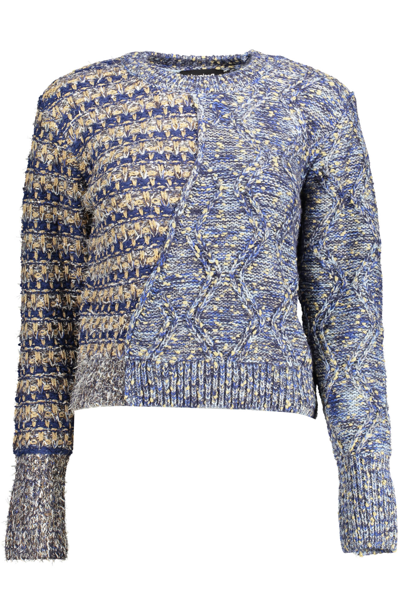 DESIGUAL MAGLIA DONNA BLU