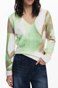 DESIGUAL MAGLIA DONNA VERDE