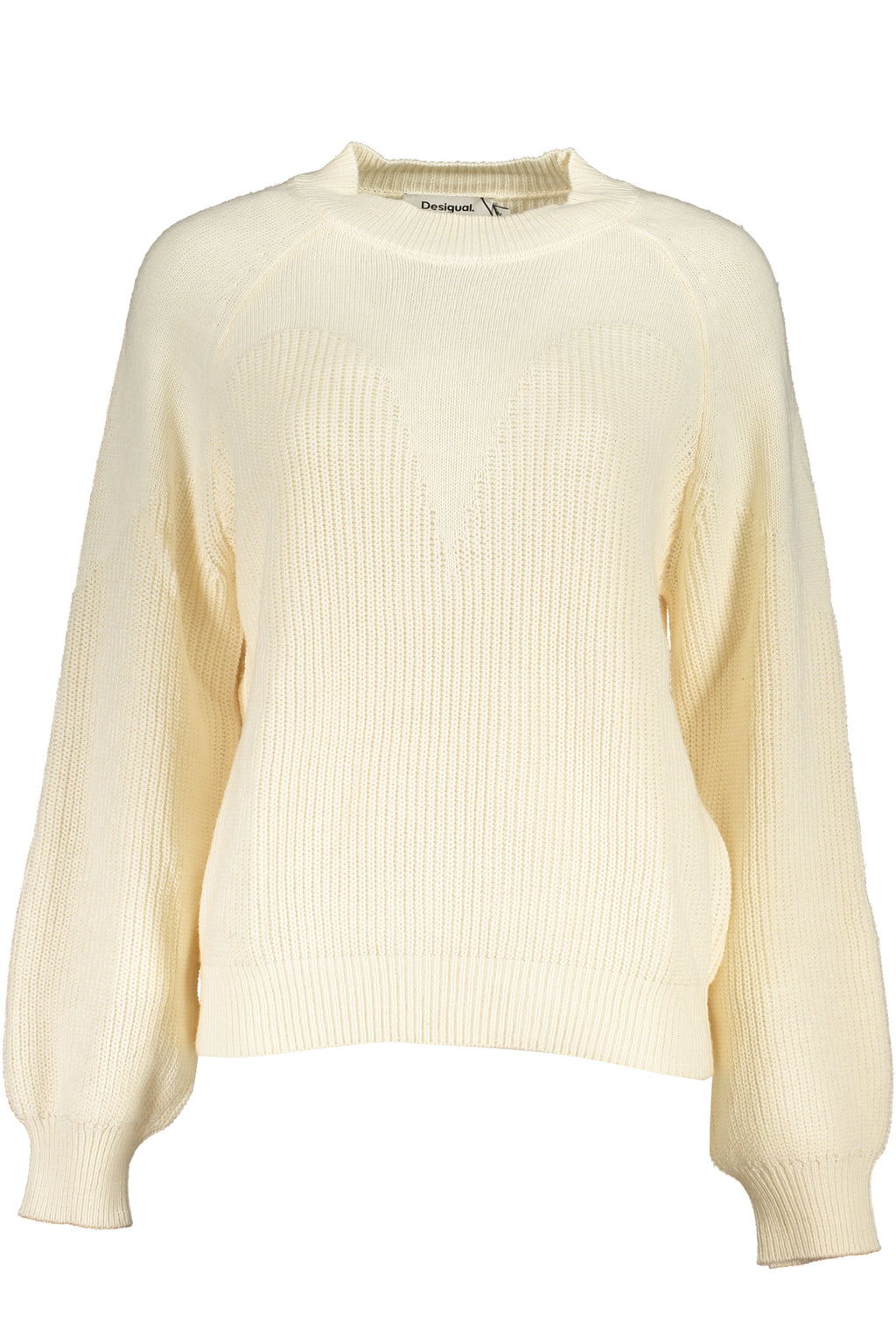 DESIGUAL MAGLIONE DONNA BIANCO