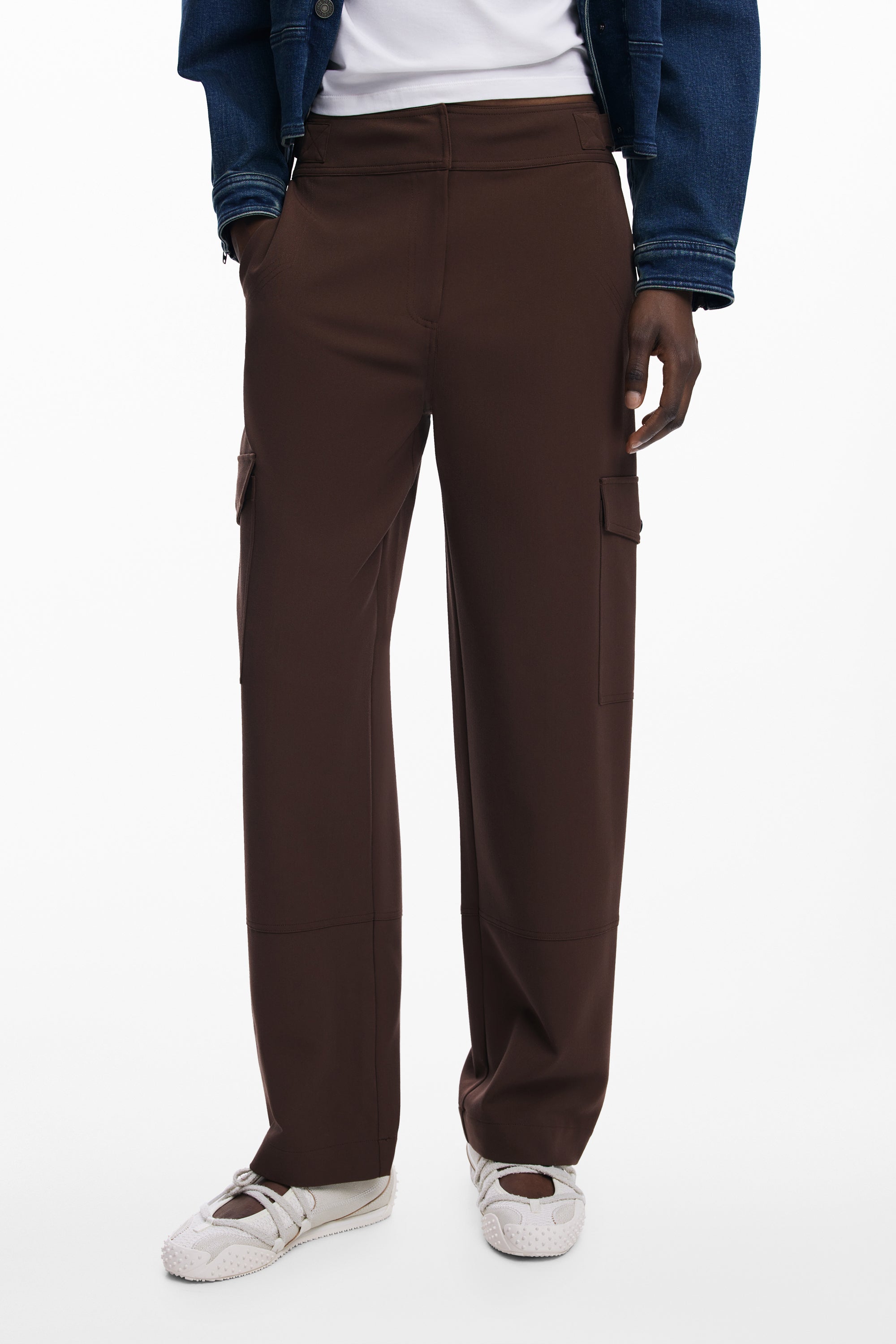 DESIGUAL PANTALONE DONNA MARRONE