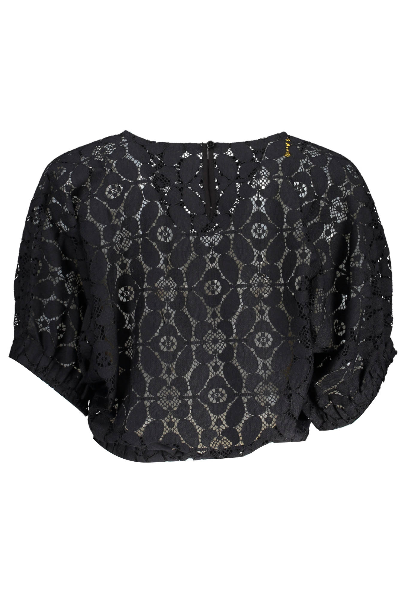 DESIGUAL T-SHIRT MANICHE CORTE DONNA NERO