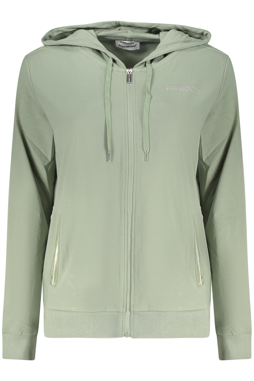FREDDY FELPA CON ZIP DONNA VERDE