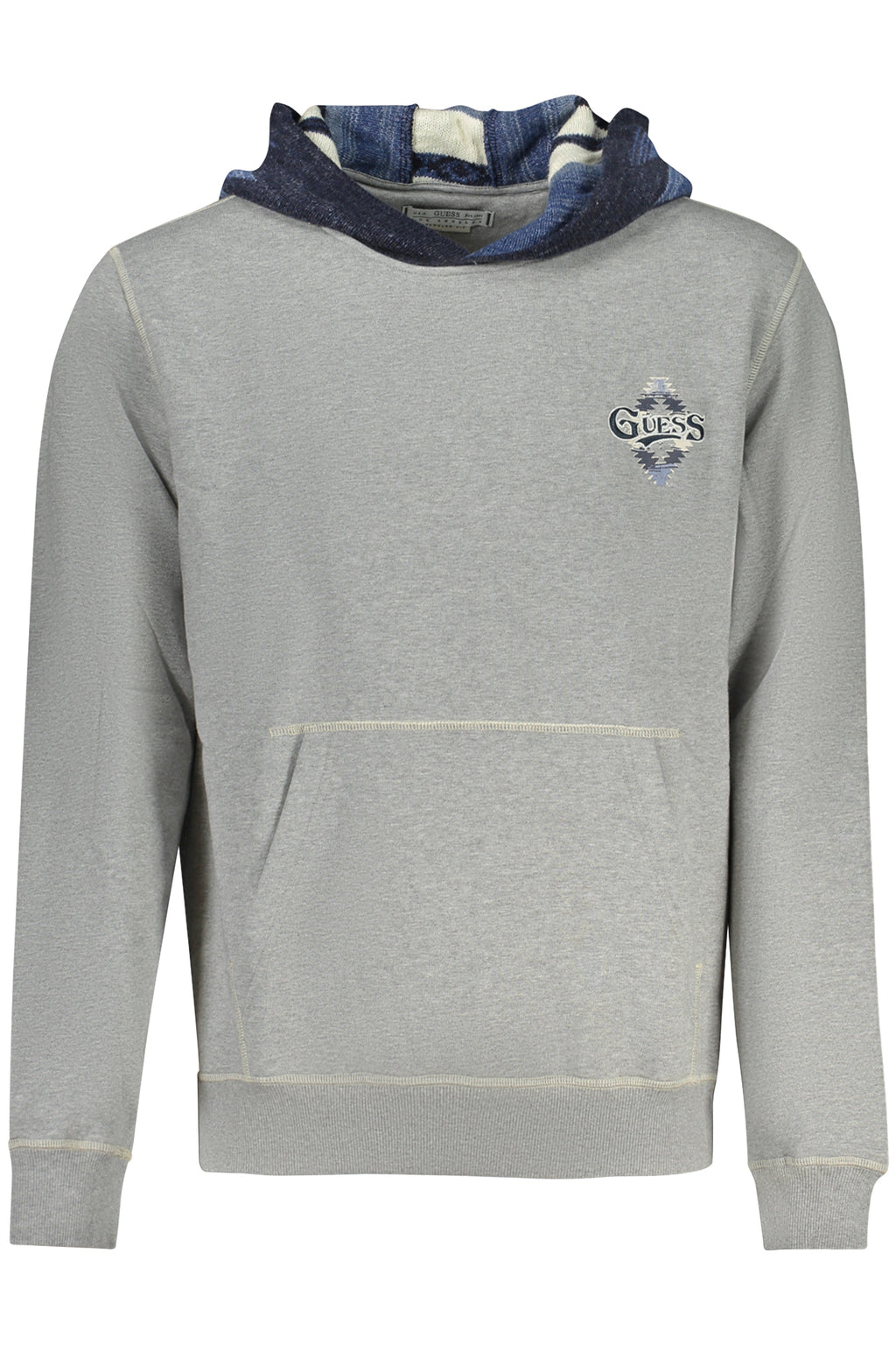 GUESS JEANS FELPA SENZA ZIP UOMO GRIGIO