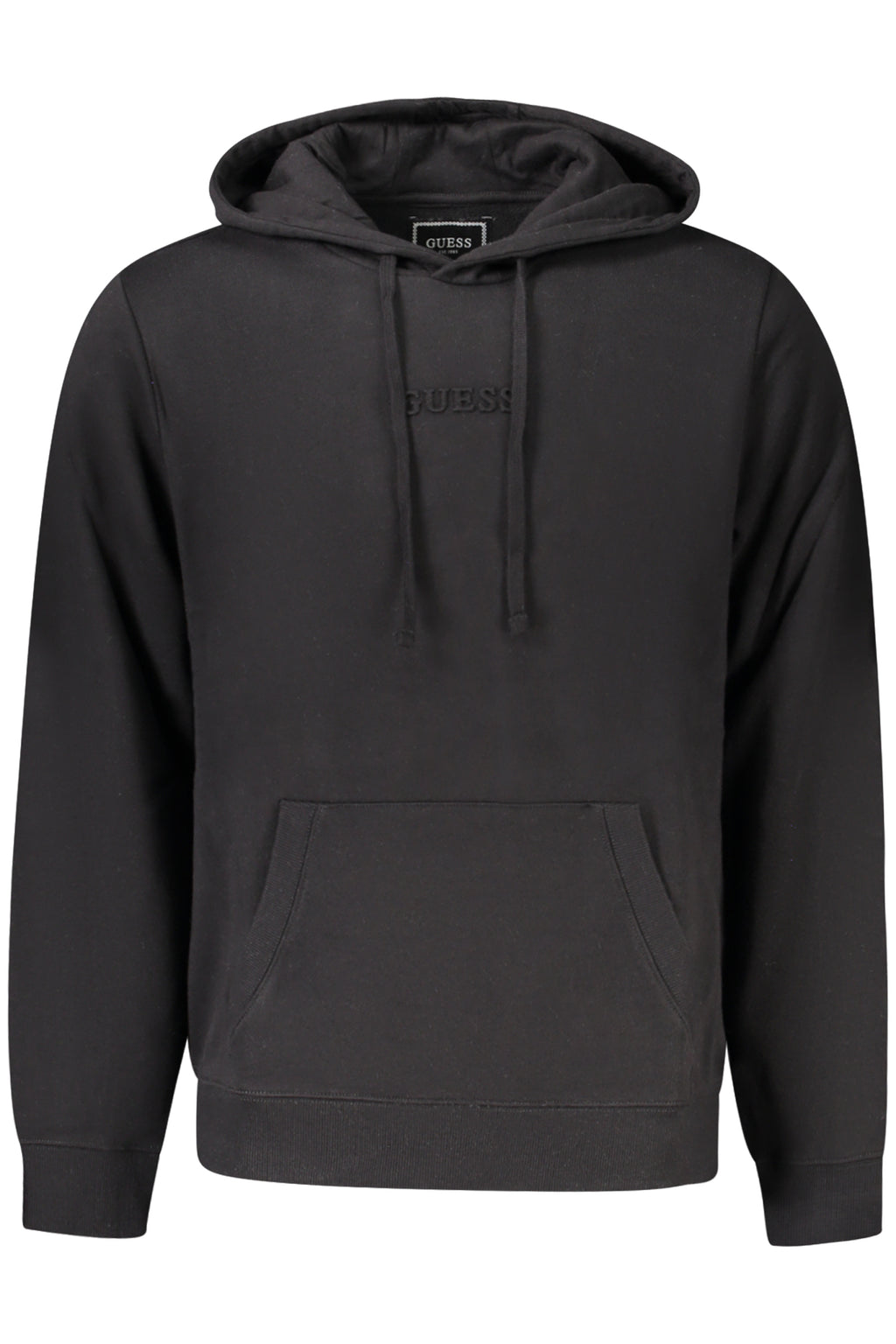 GUESS JEANS FELPA SENZA ZIP UOMO NERO