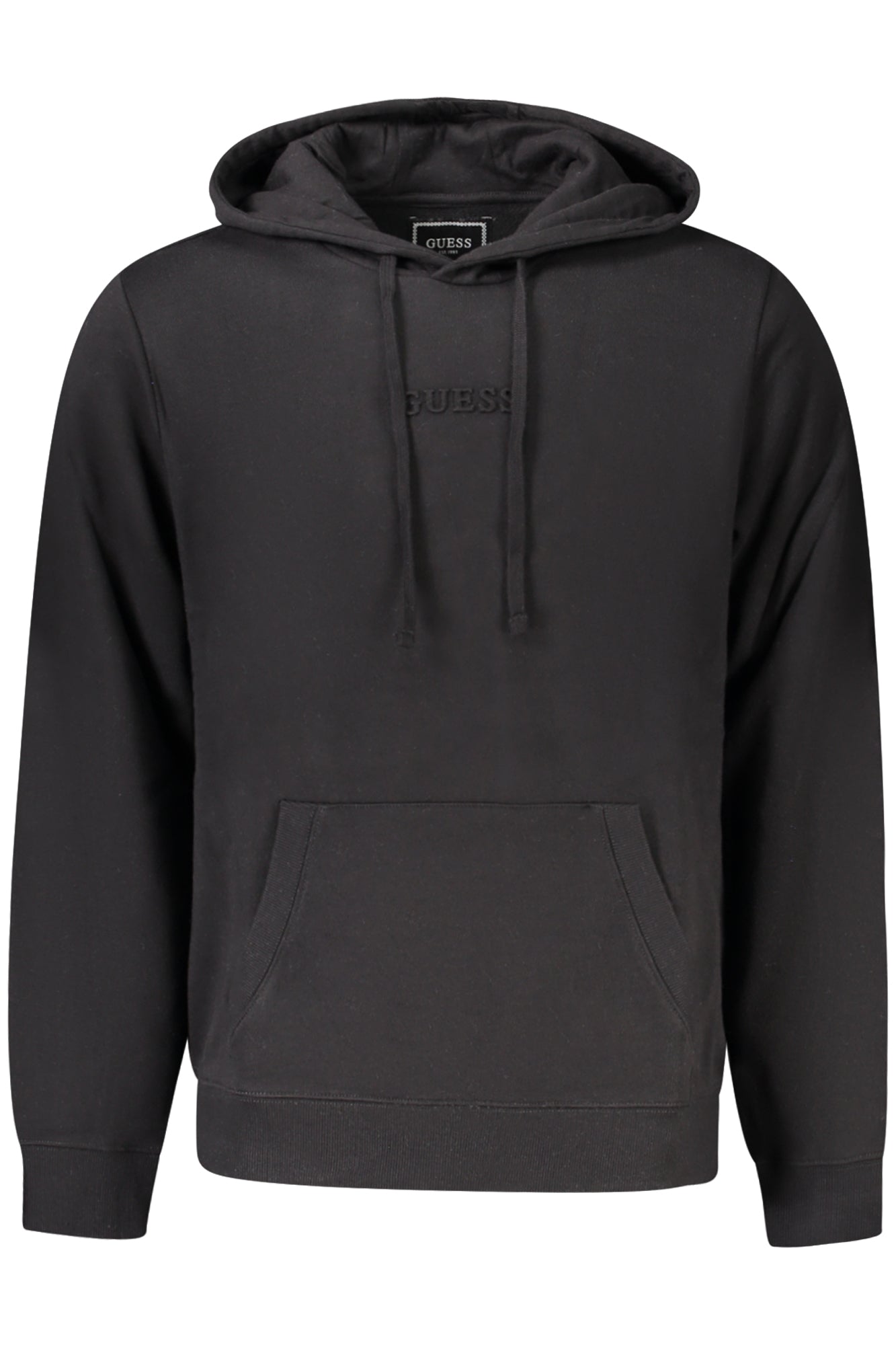 GUESS JEANS FELPA SENZA ZIP UOMO NERO