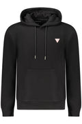 GUESS JEANS FELPA SENZA ZIP UOMO NERO