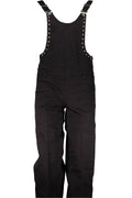 GUESS JEANS PANTALONE A SALOPETTE DONNA NERO