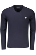GUESS JEANS T-SHIRT MANICHE LUNGHE UOMO BLU