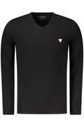 GUESS JEANS T-SHIRT MANICHE LUNGHE UOMO NERO