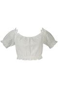 GUESS JEANS TOP DONNA BIANCO