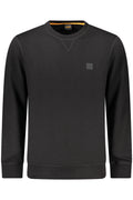 HUGO BOSS FELPA SENZA ZIP UOMO NERO