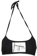 KARL LAGERFELD BEACHWEAR COSTUME PARTE SOPRA DONNA NERO